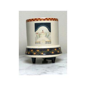 Crazy Mountain Electric Candle Warmer With Snowman & Stars design Works